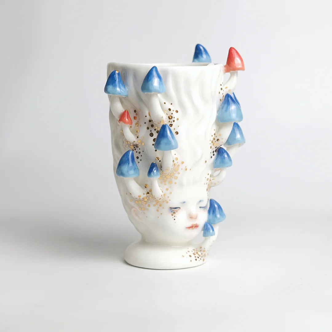Blue Mushroom Cup