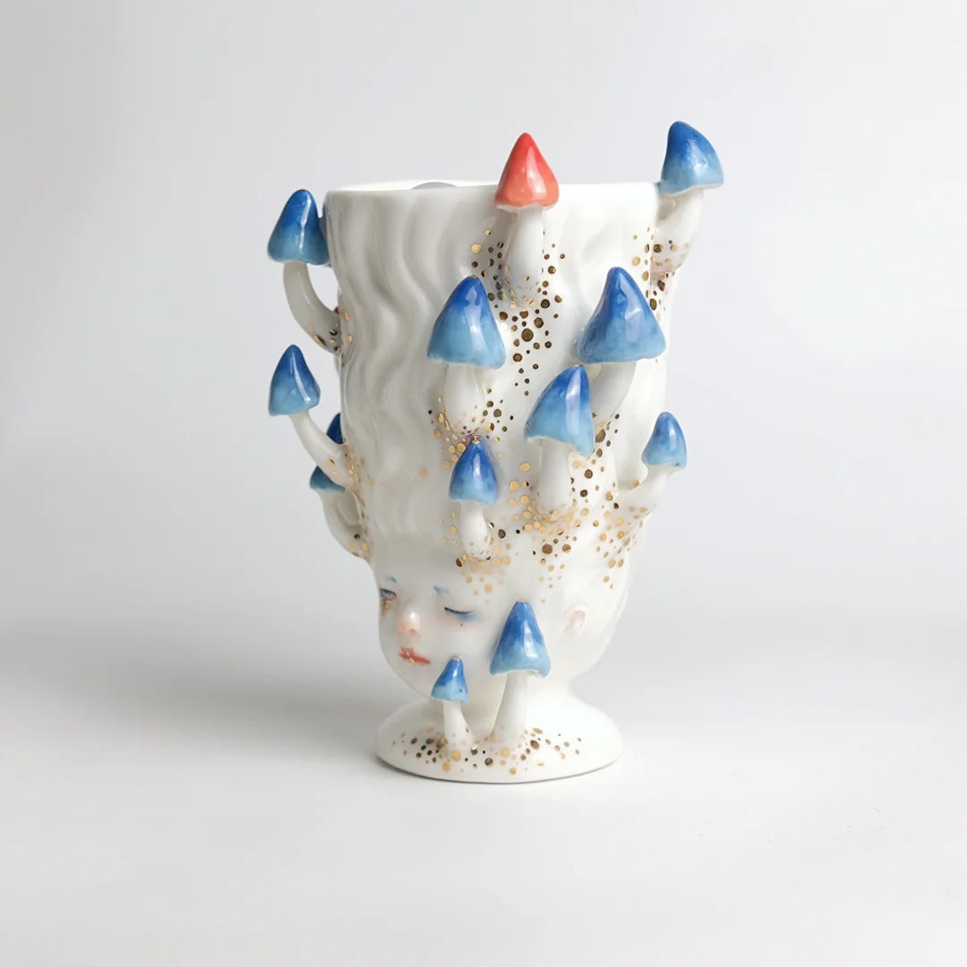 Blue Mushroom Cup