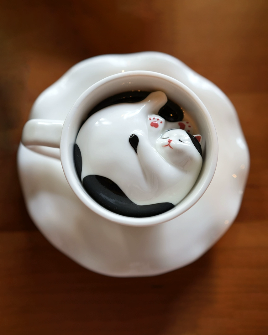 Cozy Cat Coffee Mug (customisable)
