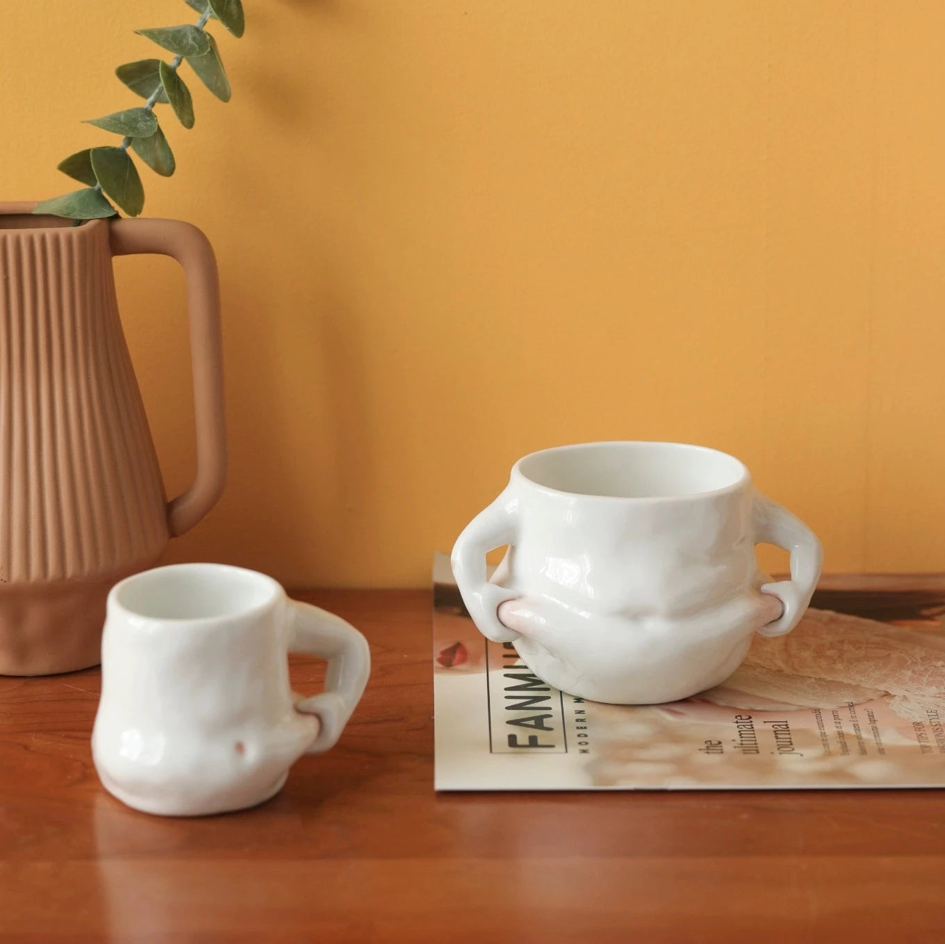 Pinch Belly Mug (Two Arms)