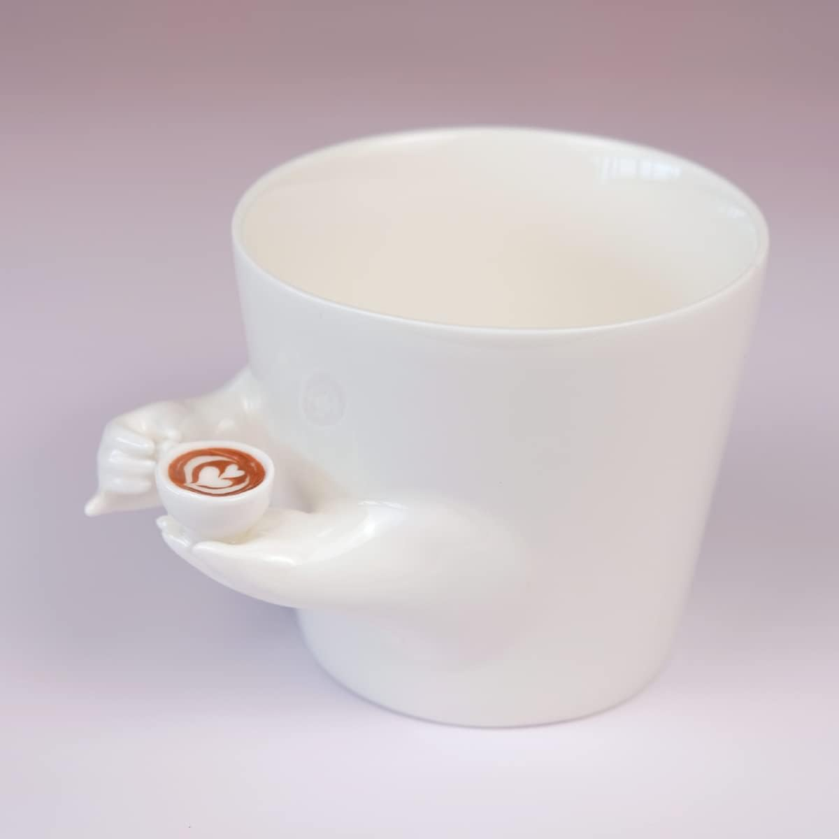 Coffee Mug with Cute Tiny Coffee Cup