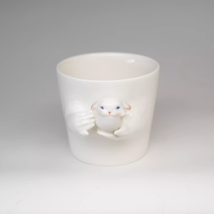 Bunny in Hands Mug