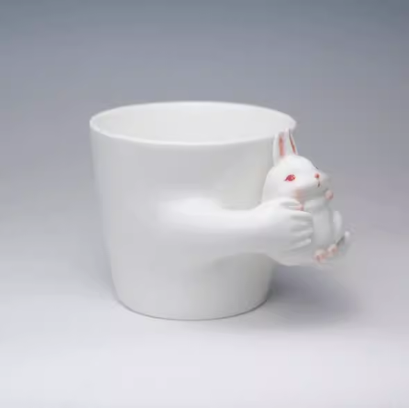 Mug with a Cute Rabbit
