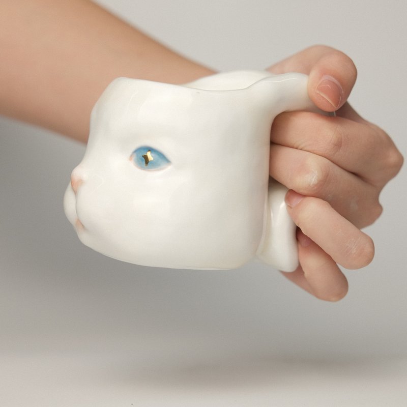 Long-Eared Bunny Mug with Spoon