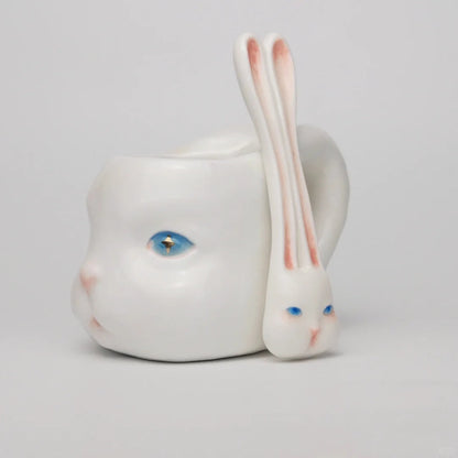 Long-Eared Bunny Mug with Spoon