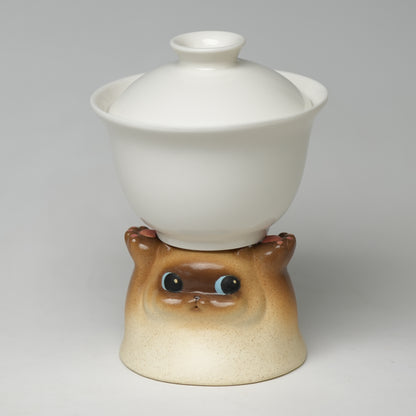 Siamese Cat Hold Up Cup