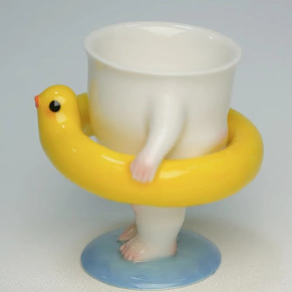 Yellow Duck Swim Ring Cup