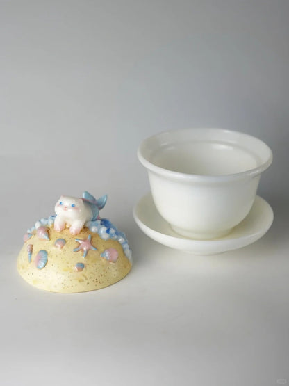 Little Mermaid Kitty Teacup