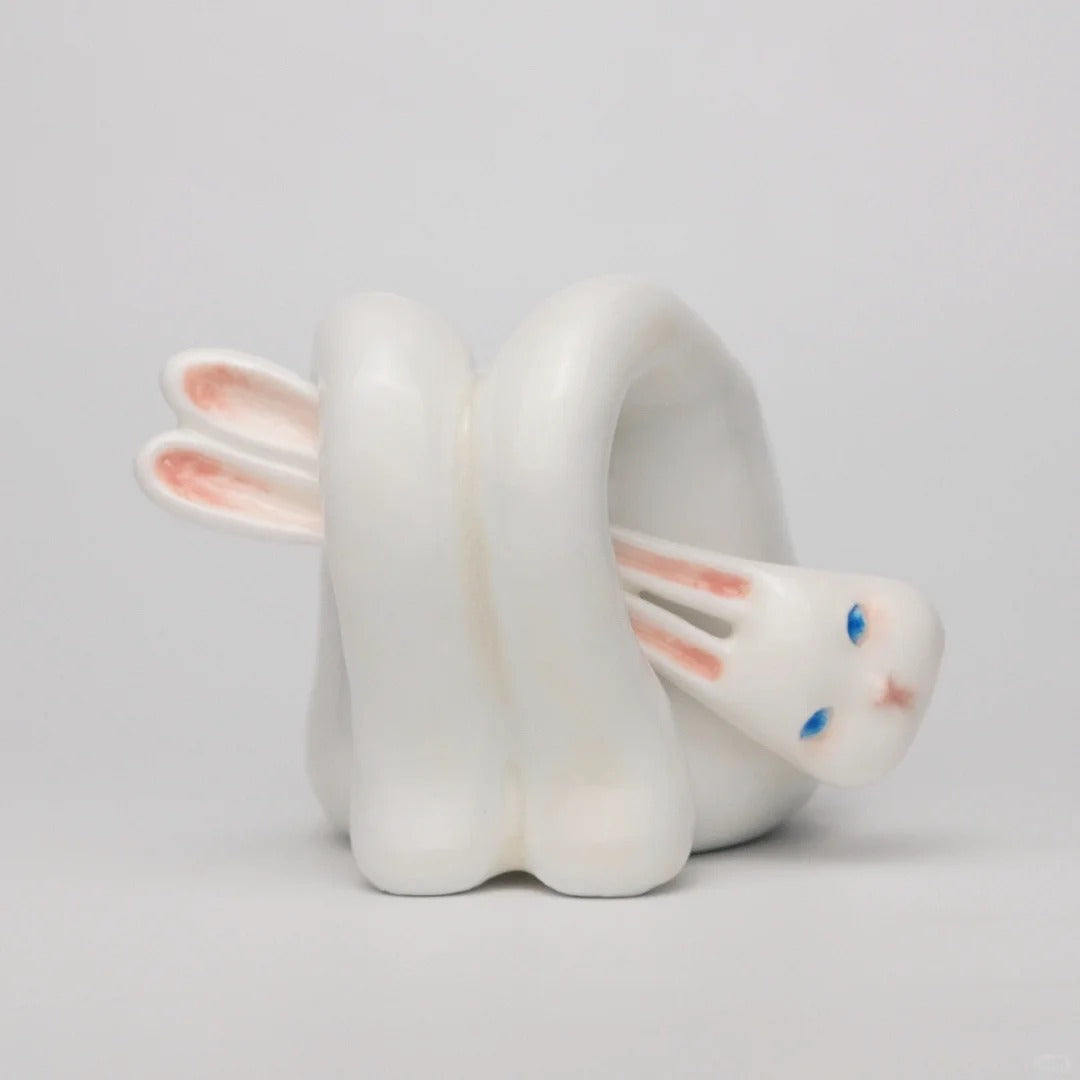 Long-Eared Bunny Mug with Spoon