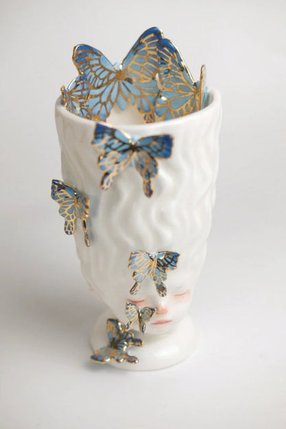 Blue Butterflies Cup