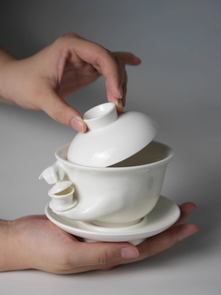 Cute Tea Cup Drinking Chinese Tea