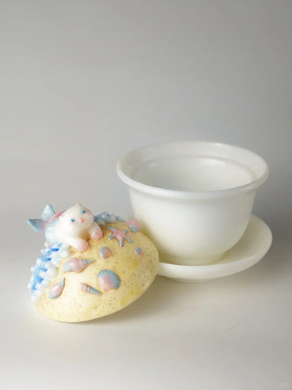 Little Mermaid Kitty Teacup