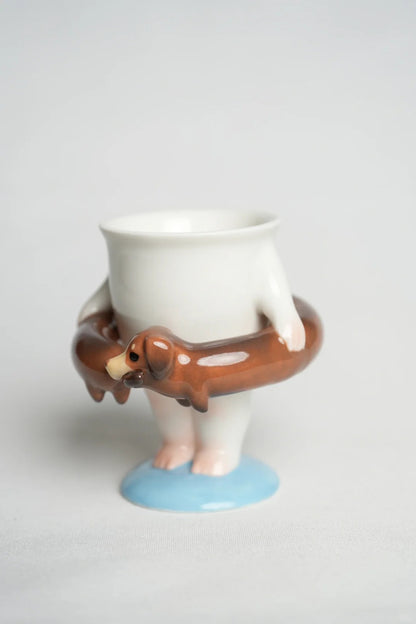 Dachshund Swim Ring Cup