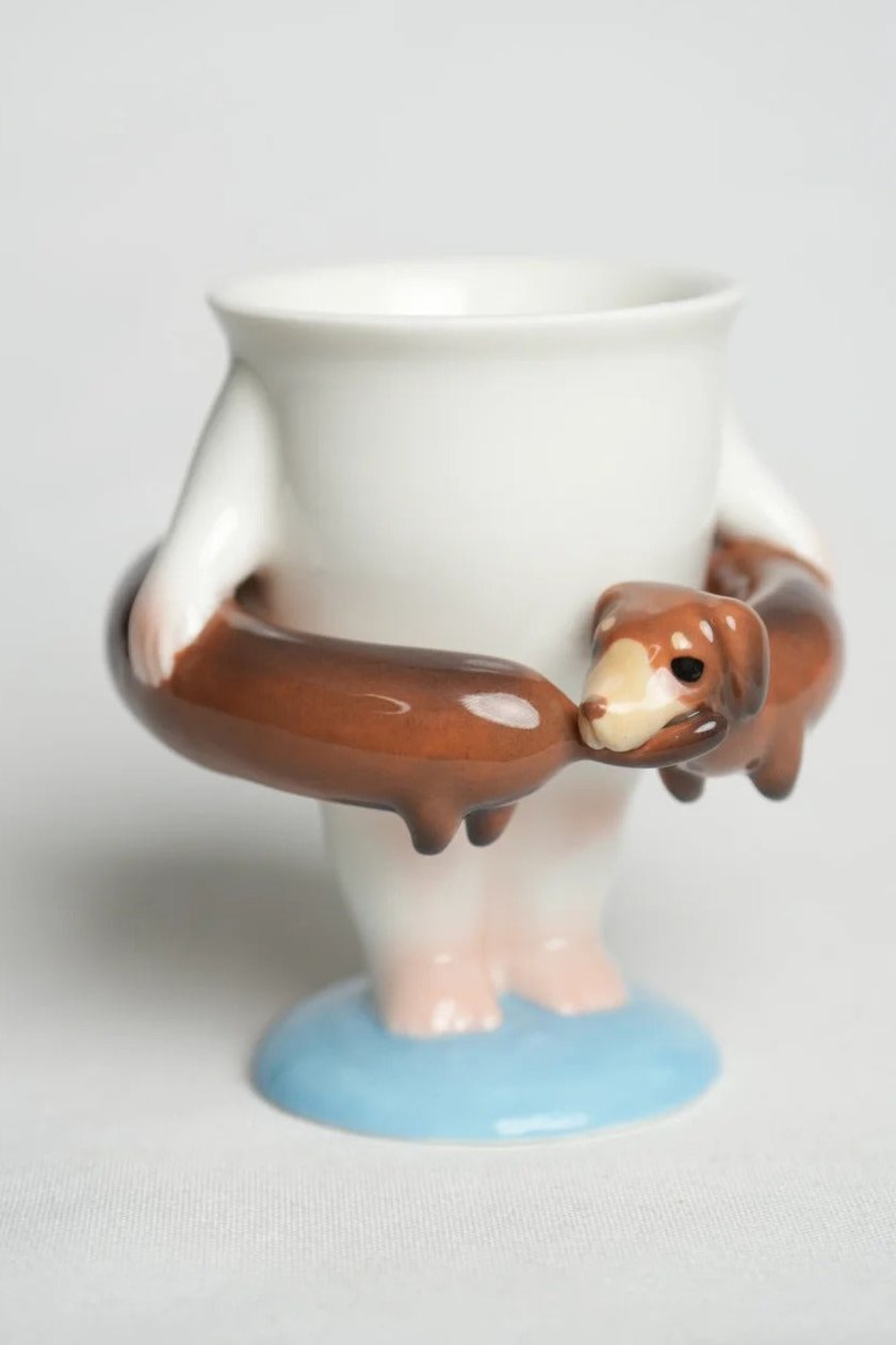 Dachshund Swim Ring Cup